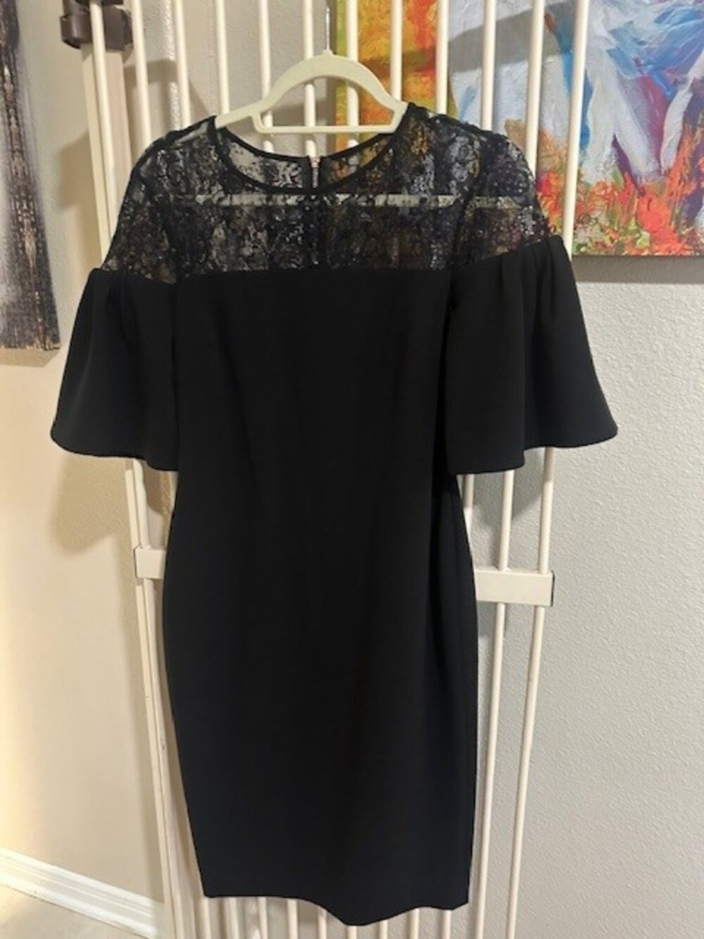 Calvin Klein Black Lace Cocktail Dress – Size 6